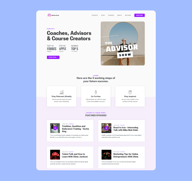 Siskin - Podcast Ghost Theme